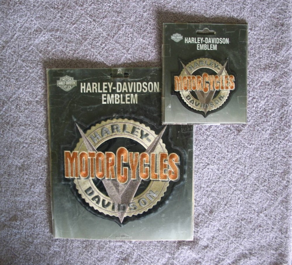 Harley Davidson V Gear Large & Small Emblem / Patch