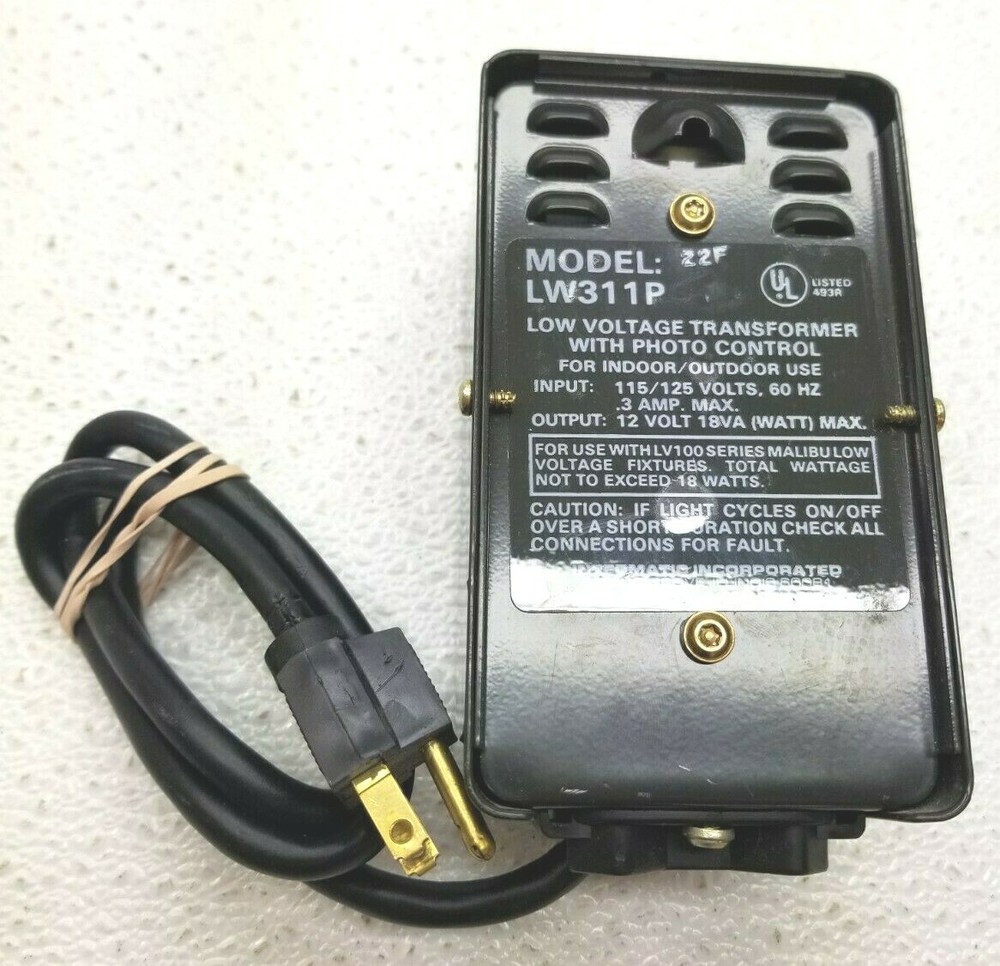 INTERMATIC LW311P Low Voltage Transformer with Photo Control