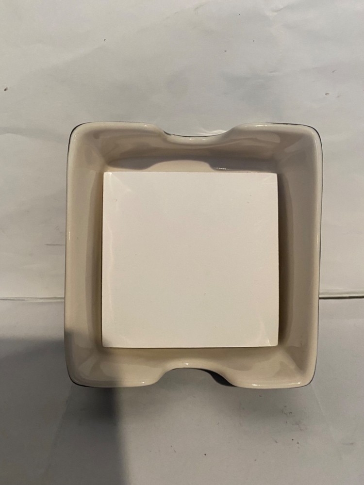 Rae Dunn NOTE TO SELF black ceramic Sticky Note Holder Desk Office Accessory