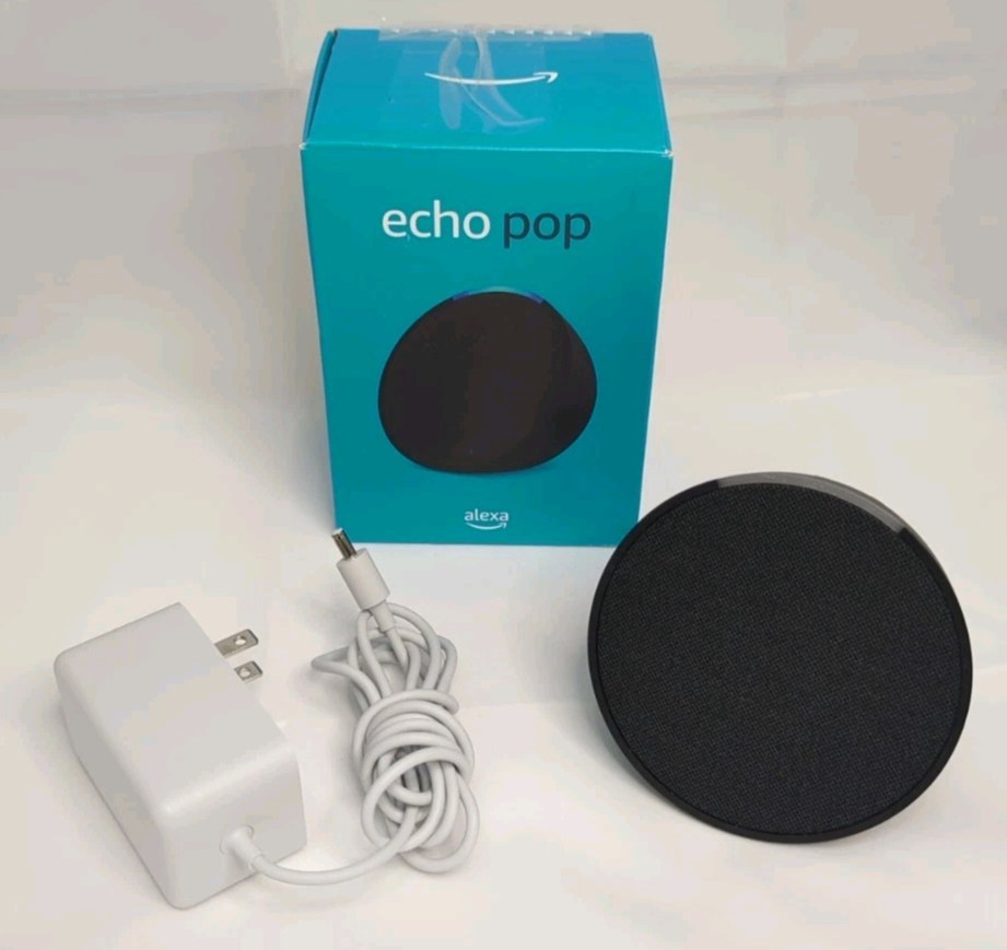 Amazon Echo Pop 1st Gen Alexa Smart Speaker - Charcoal