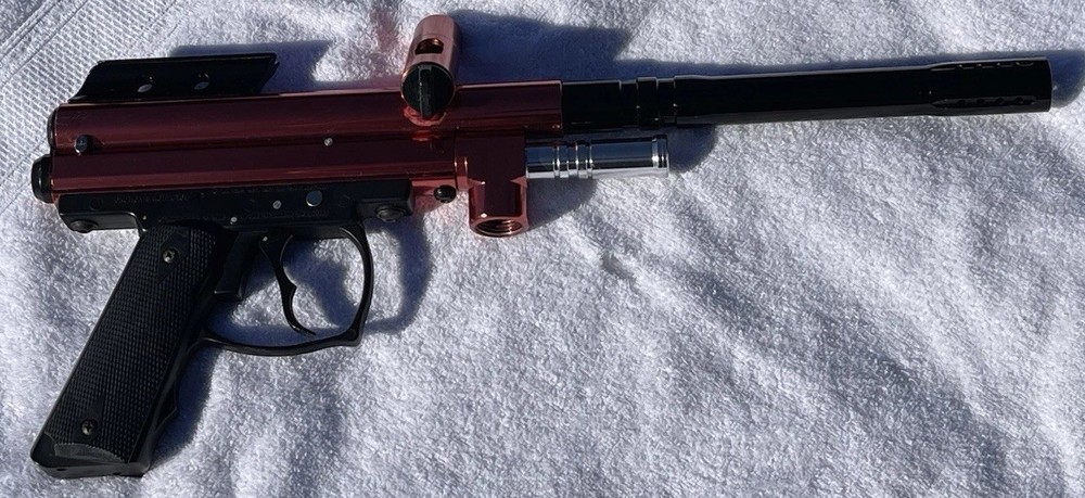 Spyder Compact Deluxe Paintball Gun, Semi-Automatic, Cal. 68, Red Java Edition