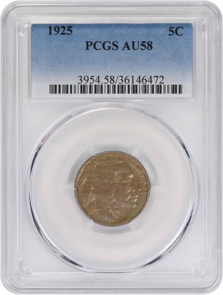 1925 Buffalo Nickel AU58 PCGS