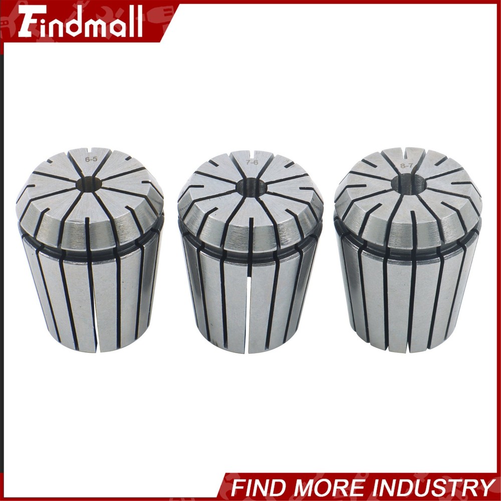 Findmall ER32 Collet Set 18 Pack for MT3 Spindle M12 Thread Spring Collets