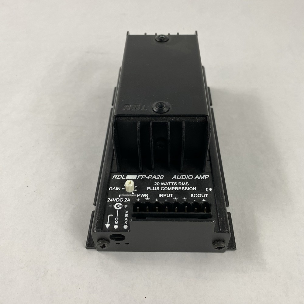 RDL FP-PA20 20-Watt RMS Plus Compression Audio Amp No Power Cord Untested