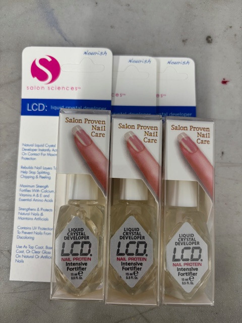 Salon Sciences  3 PACK LIQUID CRYSTAL DEVELOPER NAIL PROTEIN INTENSIVE FORTIFIER