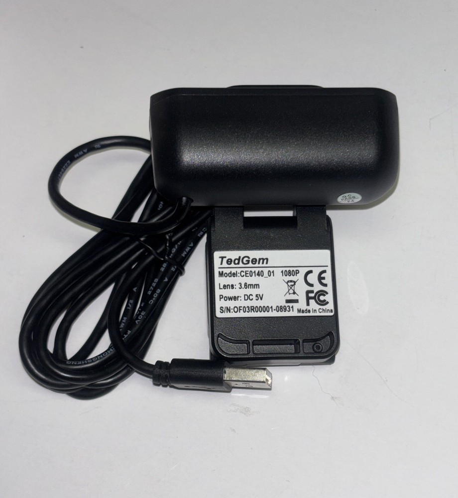 Webcams USB Camera TedGem Full HD, New And Tested, USB 2.0