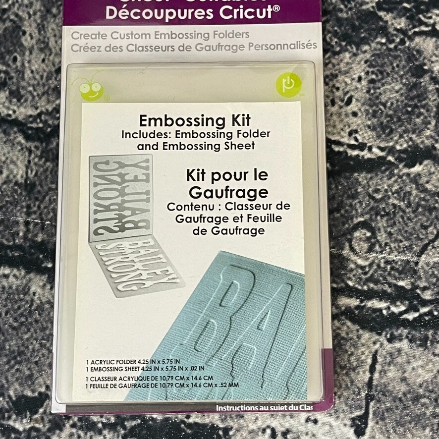 Cricut Cuttables EMBOSSING SHEETS 29-0682 CRICUT EMBOSS A2 FOLDER 4.25"X5.75"