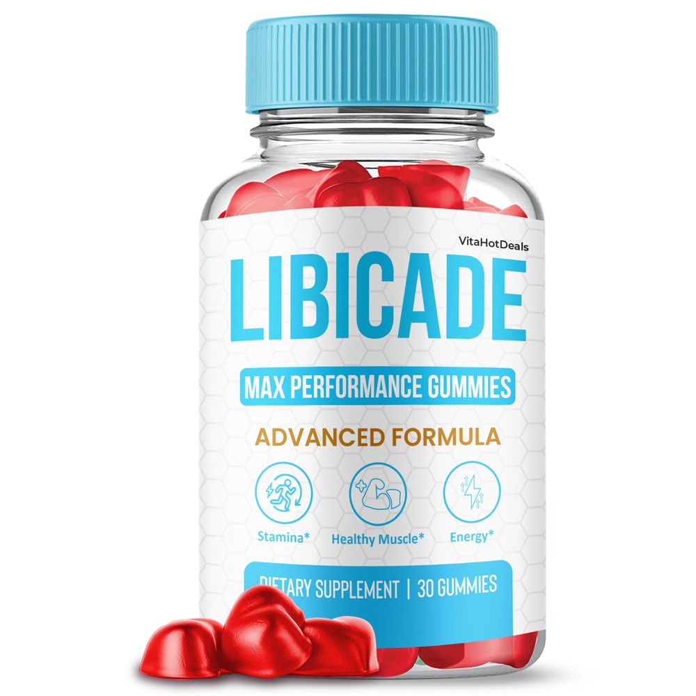 Libicade Gummies, Max Performace, Libi cade Natural Supplement (2 Pack)
