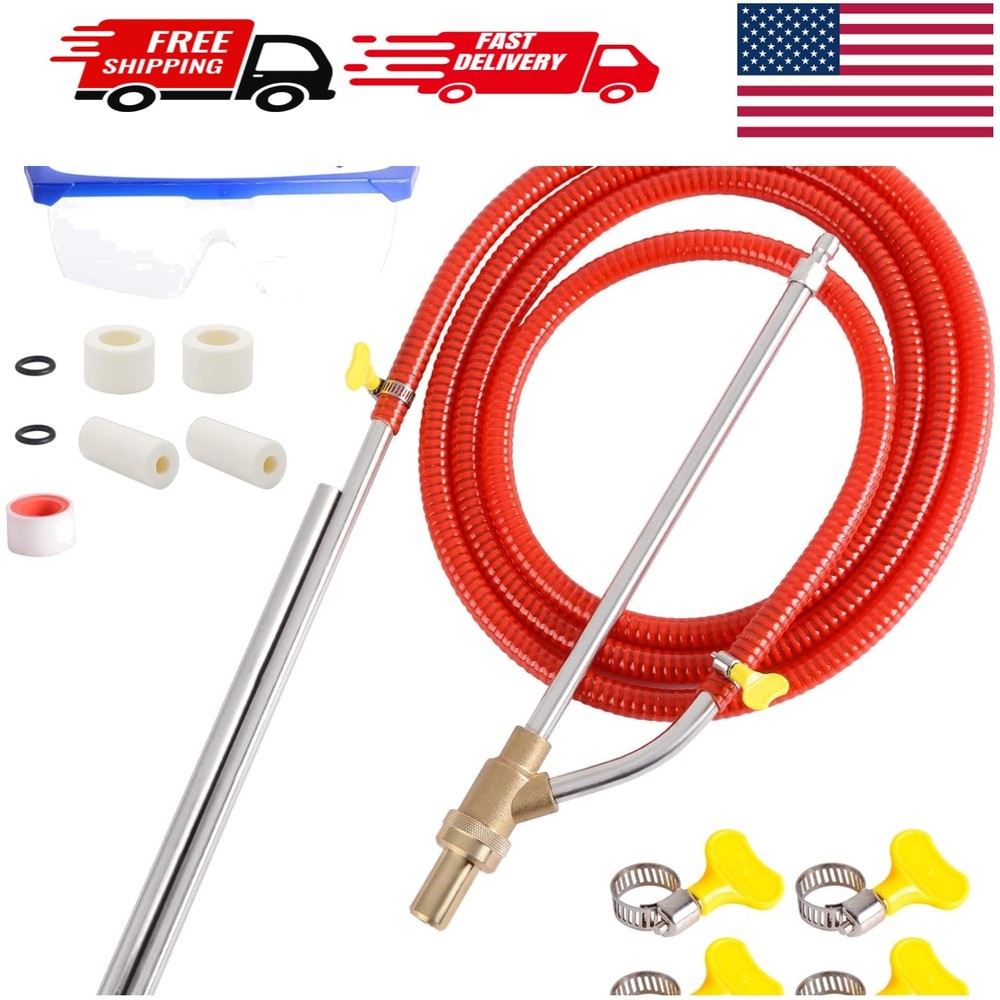 Pressure Washer Sandblasting Kit 5000 PSI Wet Abrasive Sandblaster Attachment wi