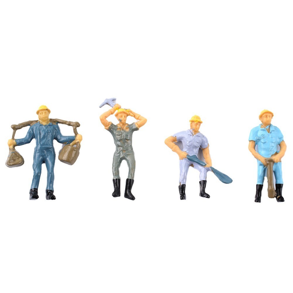 12* Railway Workers Figures Workers Figures Train Railway Worker People 4 Poses