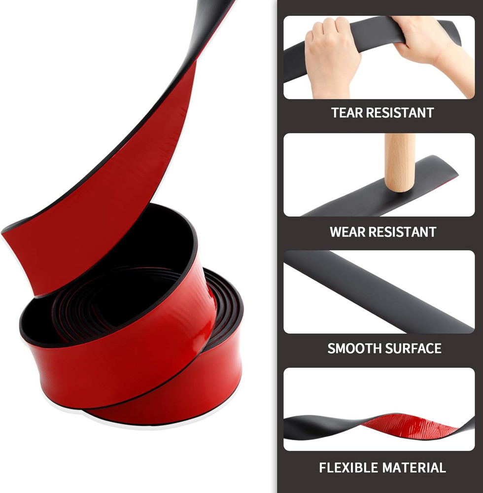 Self Adhesive Rubber Strips, Solid Neoprene Rubber Sheets Rolls Strips with Adhe