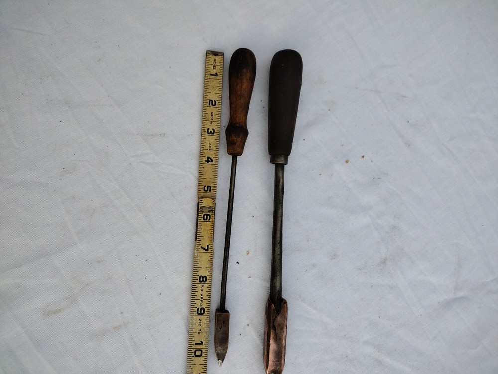 (2) Antique Soldering Irons