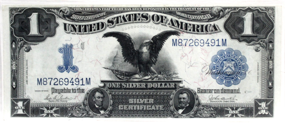 1899 $1 Silver Certificate FR-232 - "Black Eagle" - Graded PCGS 58 NICE!!