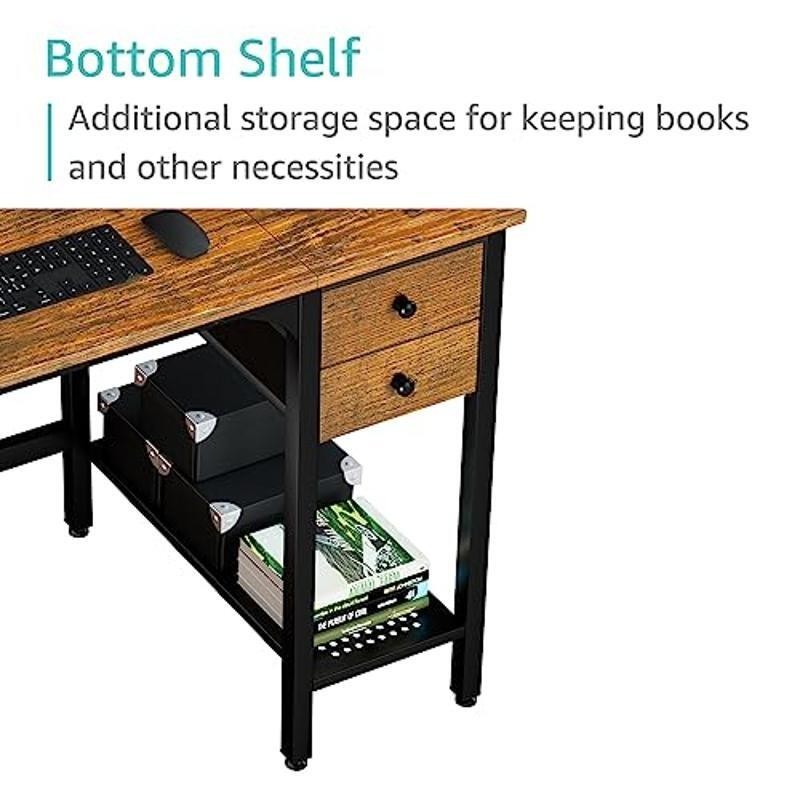 Modern Computer Desk W/ Drawers Small Writing Table Home Office Study Desks New