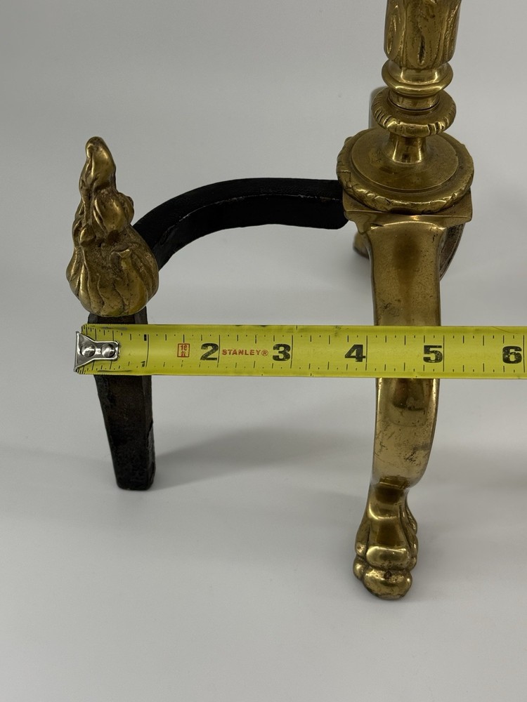 Vintage Flame Torch Andiron Set