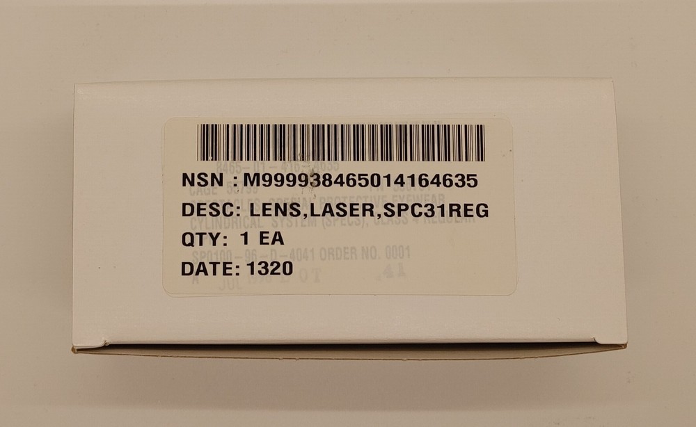 New - Military Issued Special Protective Eyewear Cylindrical System (SPECS)