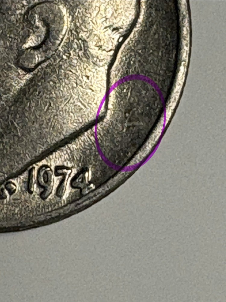 1974 Dime Missing Mint Mark And Faint “US”On The Back Side, More Errors