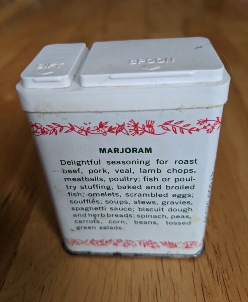 Durkee Ground Marjoram Tin Can
