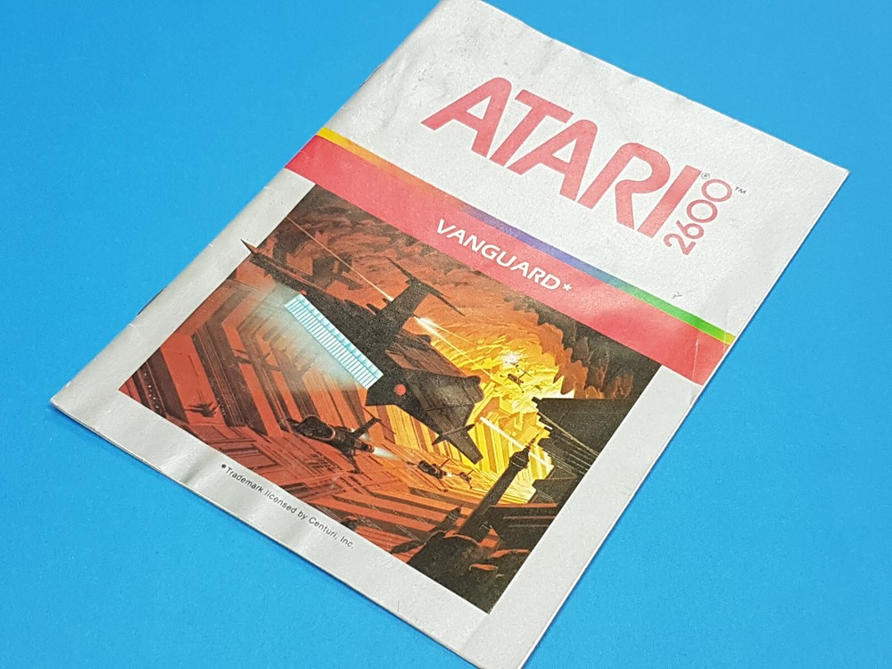 Vanguard Atari 2600 Authentic Manual Only *Water damage