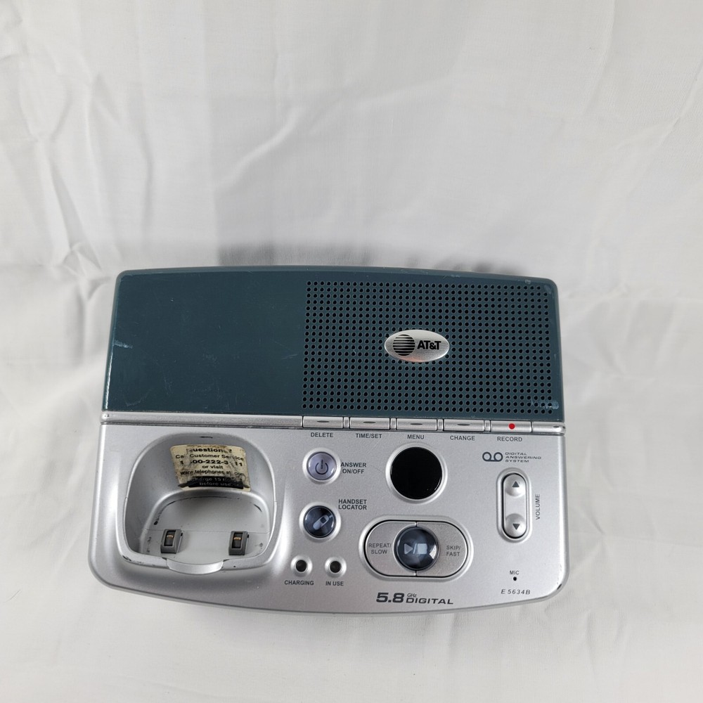 AT&T 5.8 ghz Cordless Phone Handset Base for e5600 e5630 e5633 e5634b e560-1
