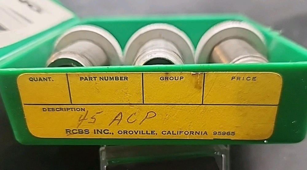 RCBS Reloading Dies 3-Die Set .45 Auto