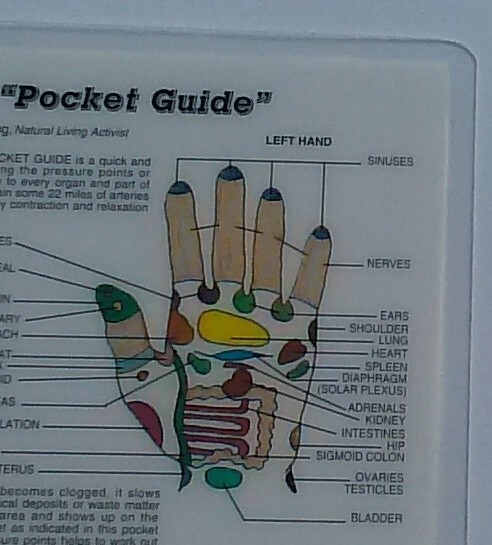 REFLEXOLOGY, HANDS & FEET WALLET CARD - LAMINATED