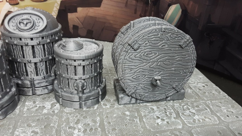 3 Piece Dwarven Brewing System 28mm Model Dungeons & Dragons Scatter Terrain