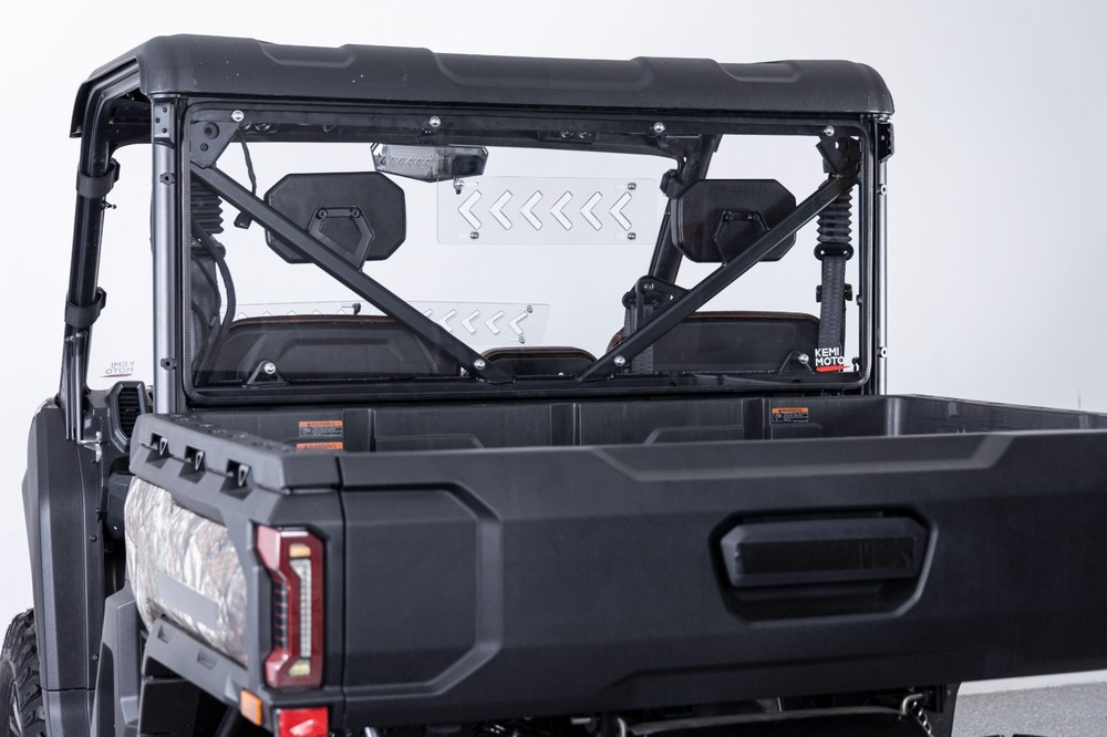 UTV Vented Rear Windshield W/ Sliding For CFMOTO UForce U10 Pro/U10 Pro XL 2025+