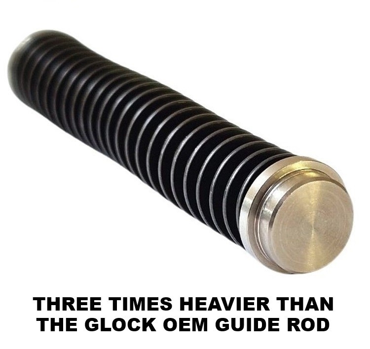 For GLOCK 44  Heavy Stainless Steel Guide Rod Assembly, Single Spring