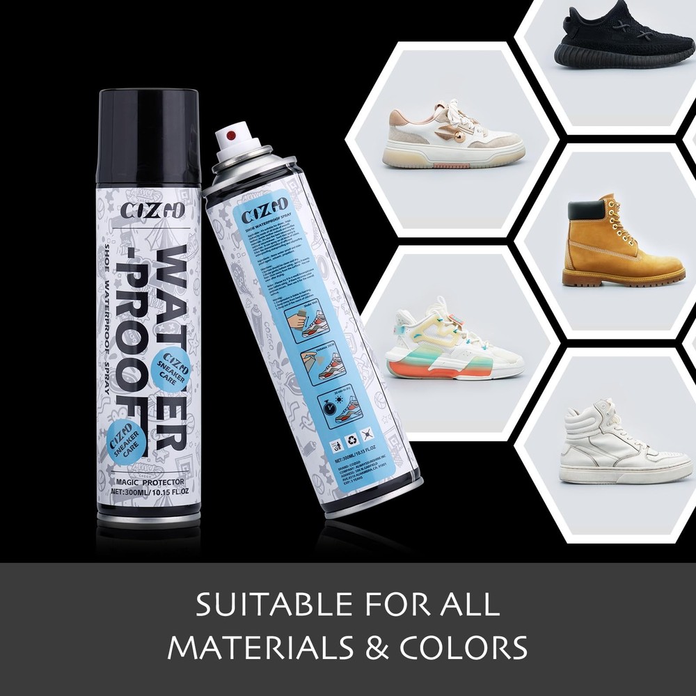 COZGO Protect Shoe Protector Spray, Rain & Stain Waterproof Multi