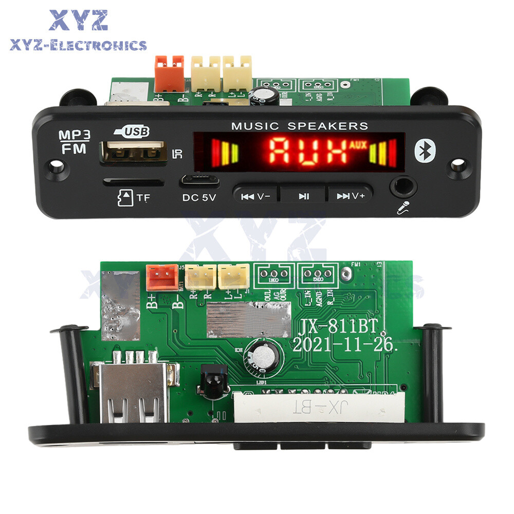 2*20W Amplifier Stereo DIY MP3 Decoder Board Bluetooth 5.0 Car FM Radio Module