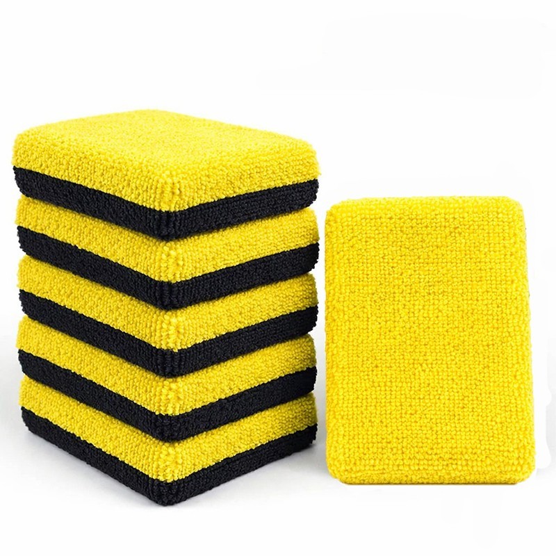 Microfiber Ceramic Coating Applicator Pad 6PCS Car Detailing Sponge