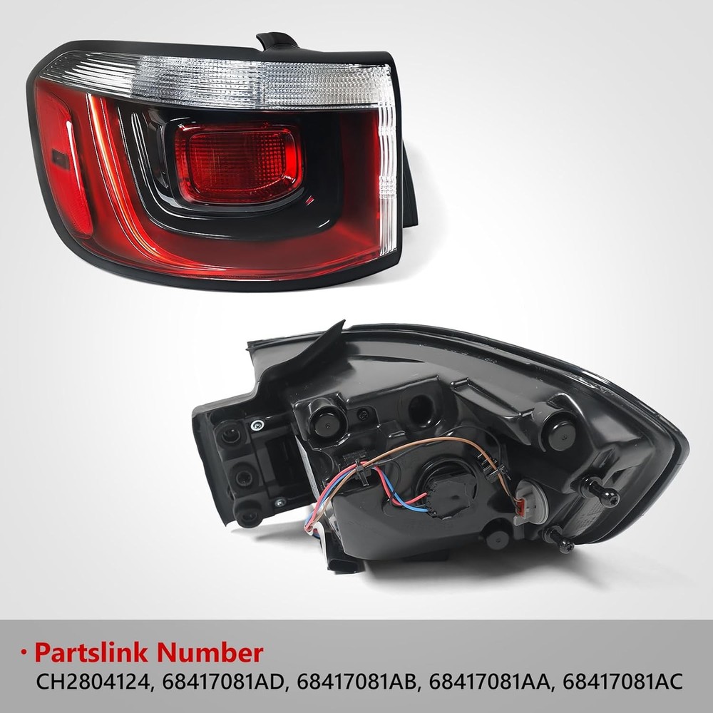 Jeep Compass Rear Tail Light 2021-2024 LH Halogen Assembly