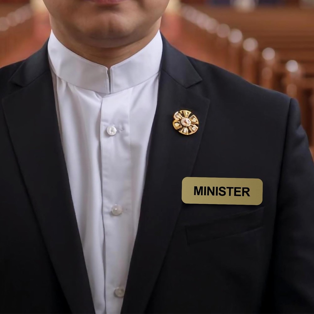 Minister 1 x 3" Name Tag