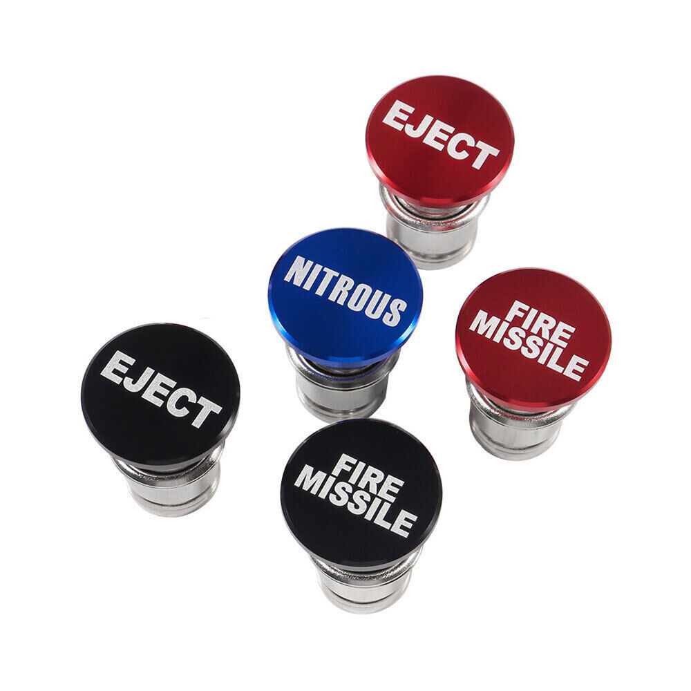 FIRE MISSILE EJECT Car Cigarette Lighter Replace Dustproof Plug Cover Aluminum