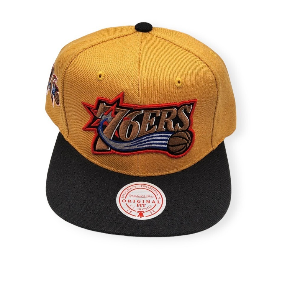 Mitchell & Ness Philadelphia 76ers Side Core 2.0 Adjustable Snapback Hat Cap