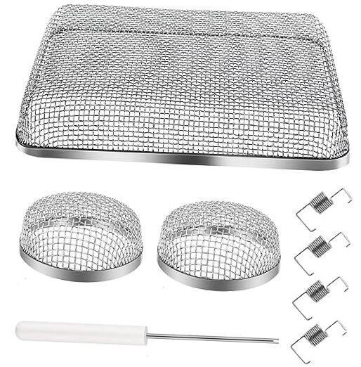 3 Pack Flying Insect Screen for RV Refrigerator Vents, 1 rectangle + 2 circles