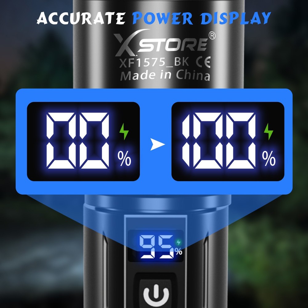 2PCS 90000 Lumen LED Flashlight Rechargeable Super Bright Tactical Flashlights