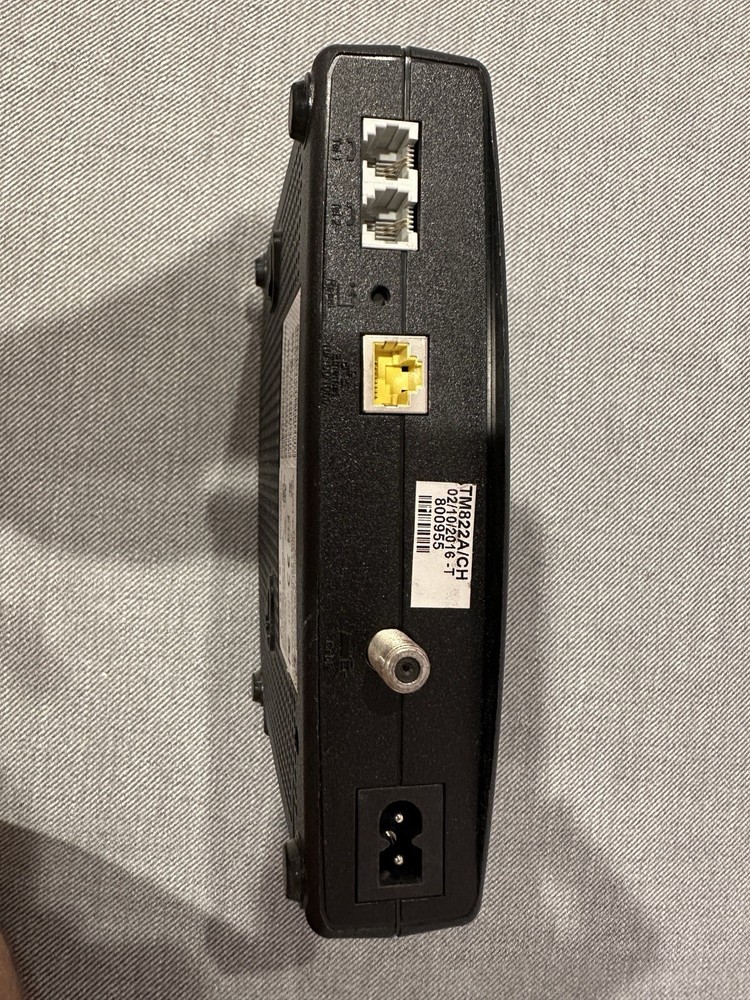 Arris Cable Modem Model TM822A Black