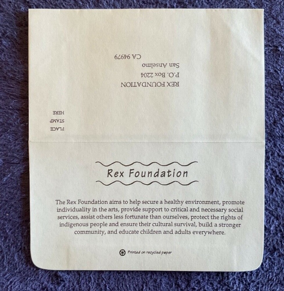 The Grateful Dead 1994 Rex Foundation Annual Report with Insert & Mailer