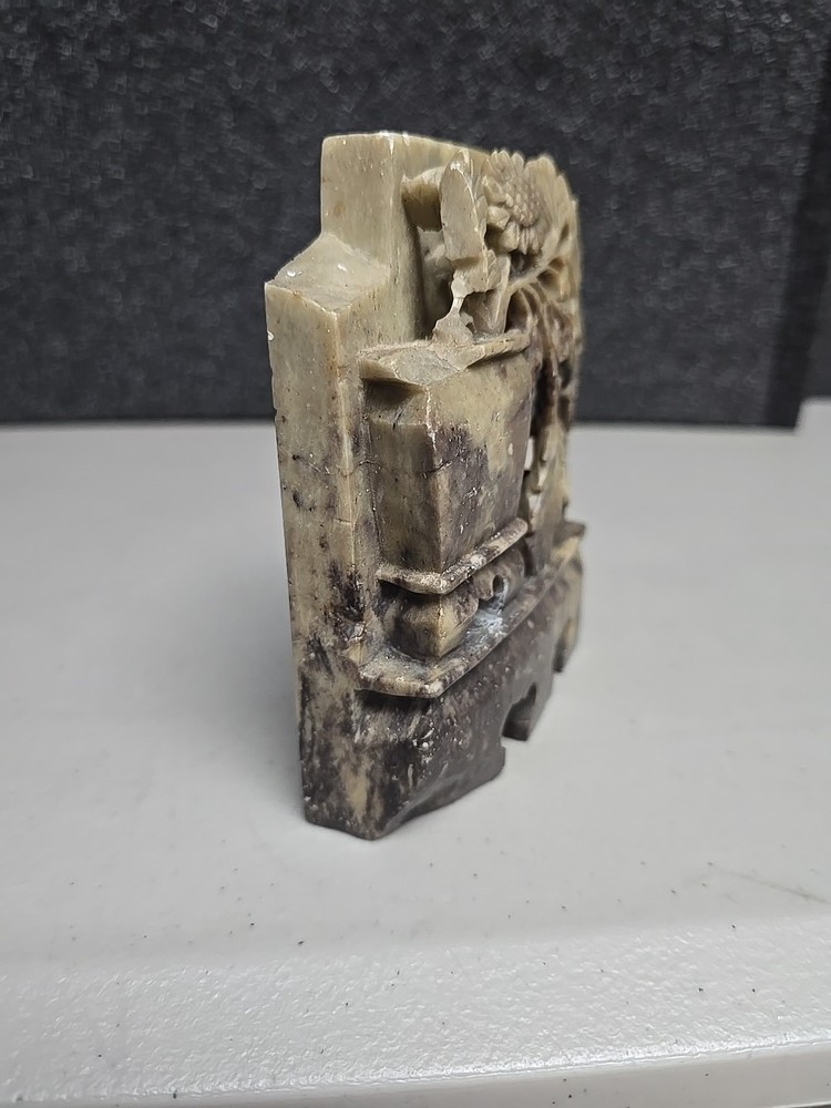 Hand Carved Soapstone Bookend