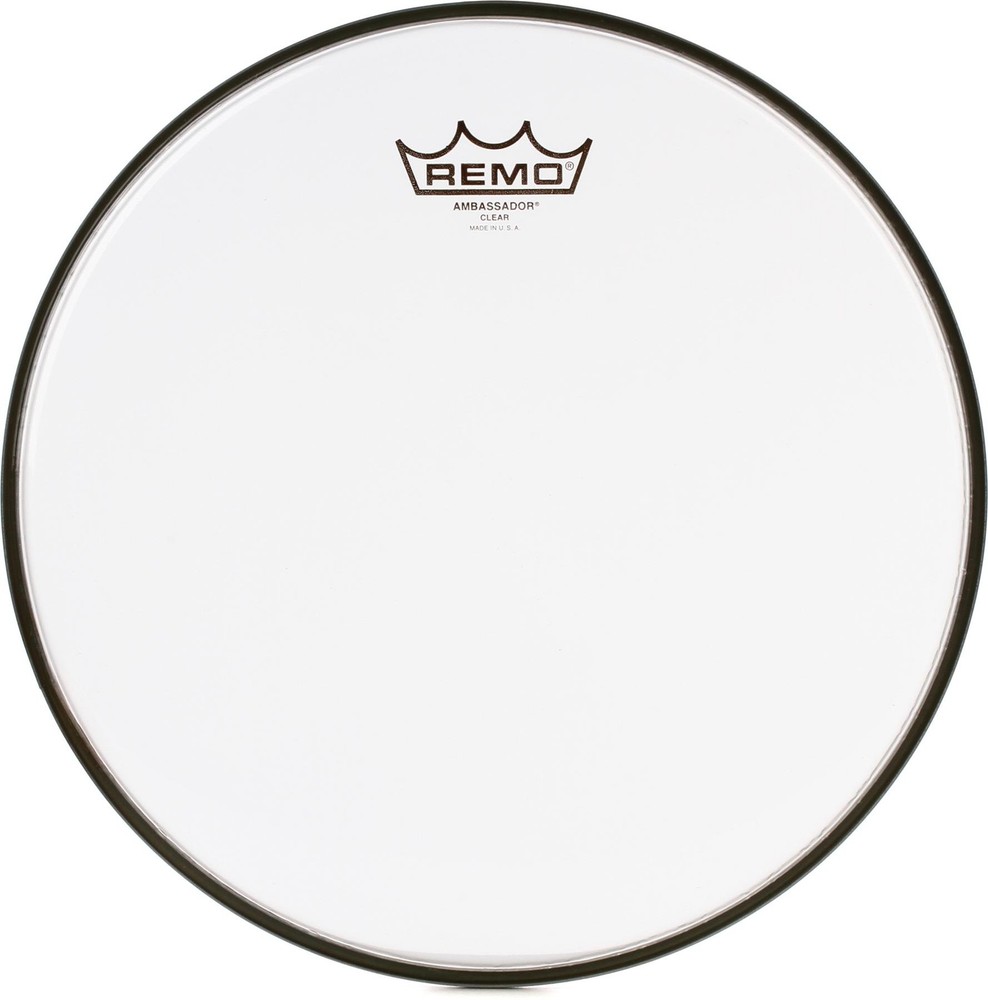Remo Ambassador Clear Drumhead - 12 inches (2-pack) Bundle