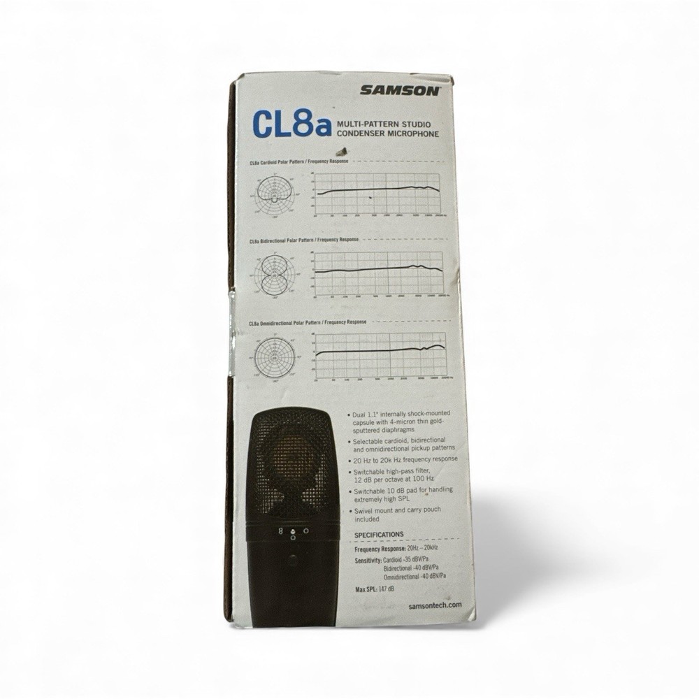 Samson CL8A Multi-Pattern Professional Studio Condenser Microphone NEW