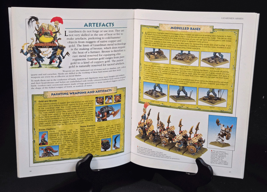 1996 Warhammer Armies Lizardmen Codex Softcover Games Workshop