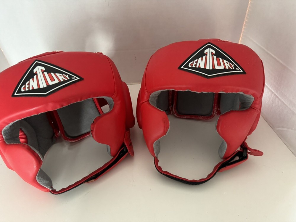 2 Century Brave Open-Faced Headgear Advanced Foam Core RED Large/XLarge preowned