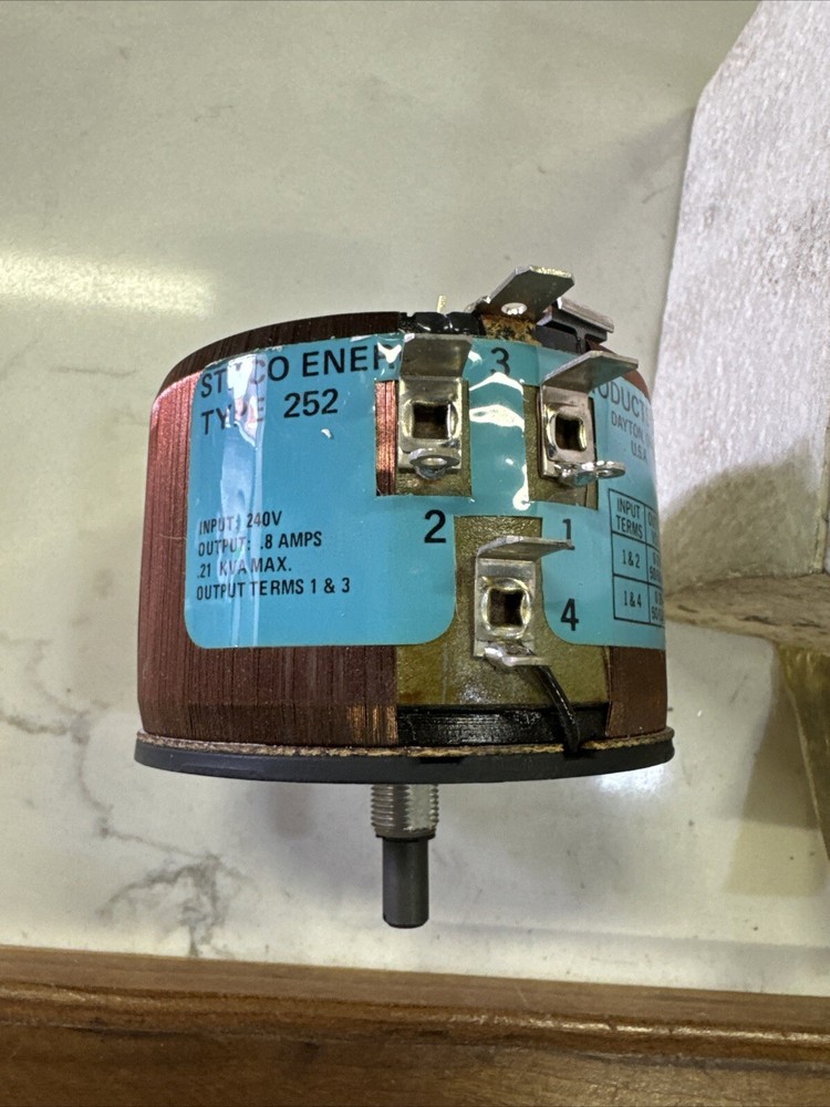 Statco Type 252 Variable Transformer New Old Stock