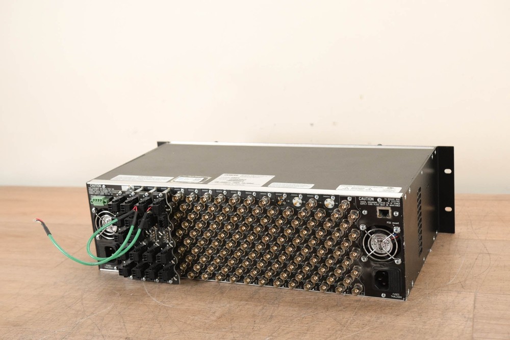 Evertz 500FR Compact High Density Video Distribution Frame with Cards CG0043Q