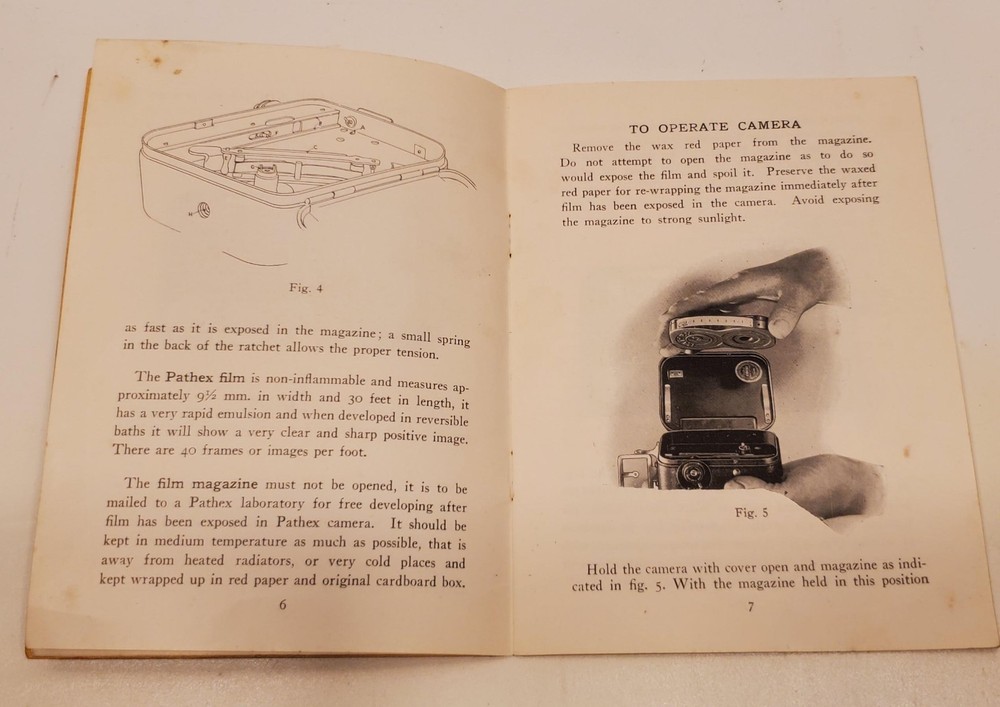 PATHEX Automatic Motion Picture Camera Instruction Book