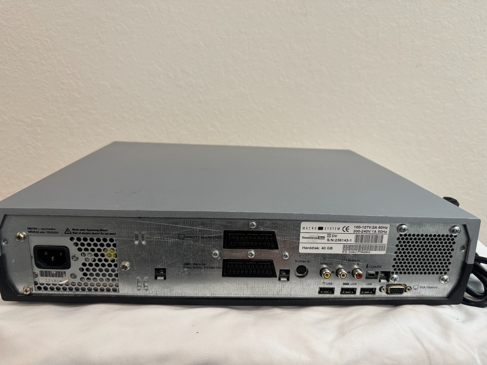 Casablanca Avio Digital Video Editing System – MacroSystem