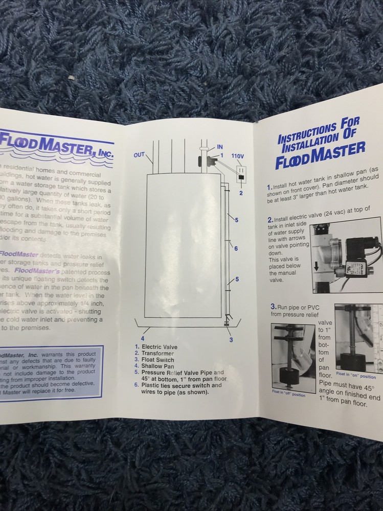 Flood Master Water Shutoff Valve